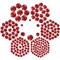 7000pcs+ Flatback Glass Hotfix Iron On Rhinestones Crystal for DIY Making with 1 Tweezer & 1 Picking Pen for Shoes, Clothes, Face Art, Bags, Manicure (Siam, 5-Sizes)